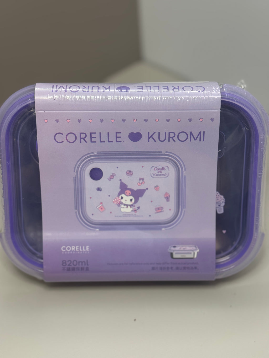 Kuronmi x Corelle 不鏽鋼方形保鮮盒 - 1250毫升